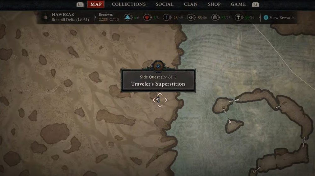 Cómo completar la búsqueda de la superstición del viajero de Diablo 4: respuesta del acertijo 2 supersticion del viajero de Diablo 4